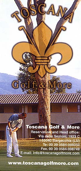 Depliant Toscana Golf & More edizione 2003