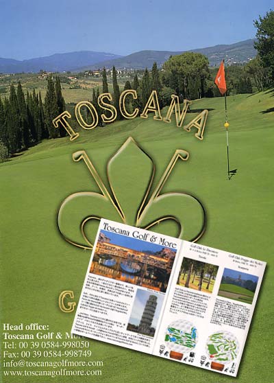 Depliant Toscana Golf & More edizione giapponese