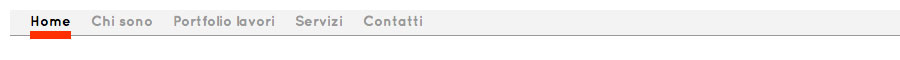 Esempio Menu navigatore orizzontale 1