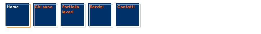 Esempio Menu navigatore orizzontale 11