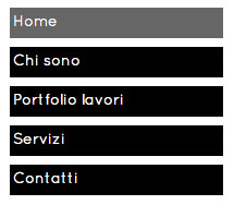 Esempio Menu navigatore verticale 1
