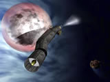 Space ship worm