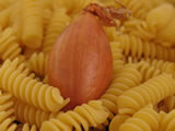 Pasta with scalogne