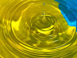 Drop in yellow and blue