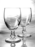 Bicchieri in bianco e nero
