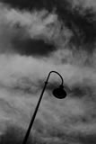 Lamppost in black and white